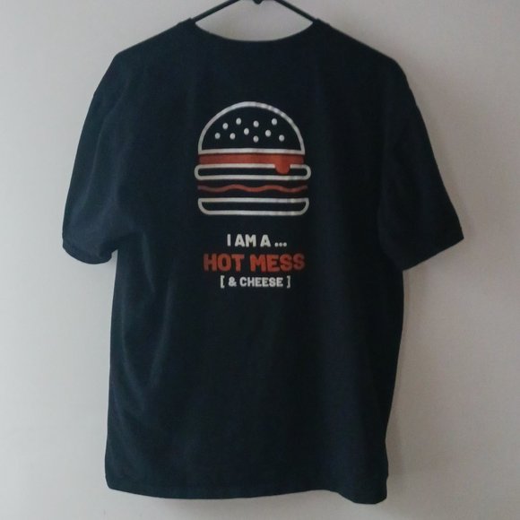 T Shirt CGK Crazy Good Kitchen Im a Hot Mess and Cheese Adult Untag Measure L/XL - Picture 4 of 7